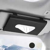 PU Faux Leather Sun Visor Tissue Holder – Car Napkin & Mask Dispenser with Refill for Sun Visor, Universal Black & Beige | OOLVS
