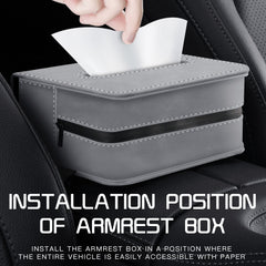 حامل مناديل للسيارة - غطاء علبة مناديل من جلد الغزال للمقعد أو واقي الشمس (يناسب 120 منديلًا)