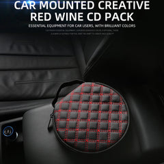 منظم أقراص CD/DVD محمول - علبة تخزين مقاومة للماء بسعة 20 قرصًا للسيارة والمنزل والسفر