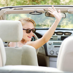 حامل نظارات شمسية بمشبك زنبركي لواقي الشمس في السيارة - مناسب لجميع أنواع النظارات والبطاقات والإكسسوارات الصغيرة