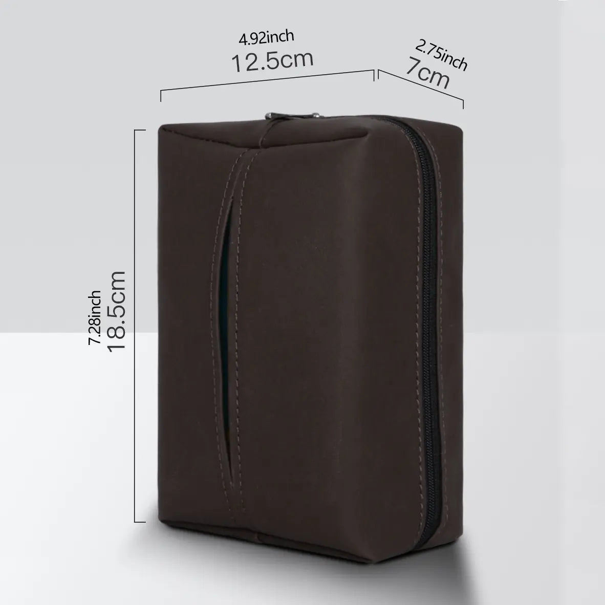 PU Leather Car Tissue Holder – Small Hanging Napkin Box with Elastic Band, Universal Fit for Sun Visor & Armrest | OOLVS