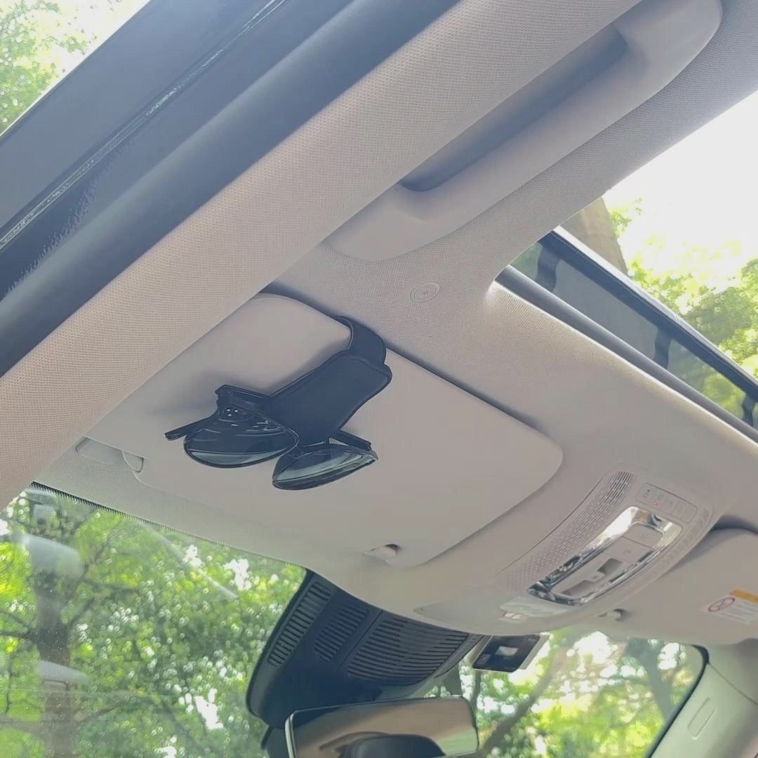 Penjepit Kacamata Magnetik Universal untuk Visor Mobil – Klip Kacamata Kulit PU Cocok untuk Semua Ukuran | OOLVS